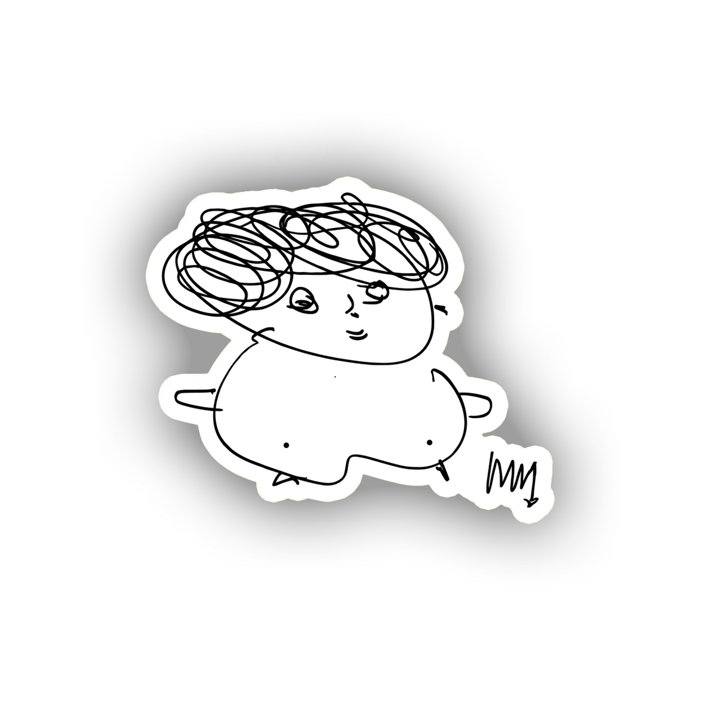 Self Drawing Magnet (White)