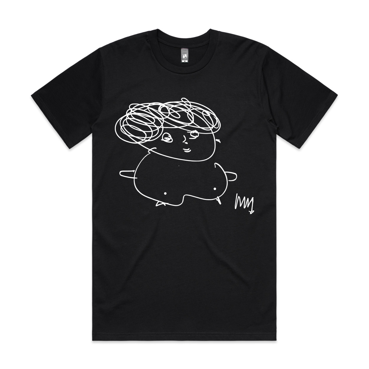 Miriam Self Drawing T-Shirt (Black)