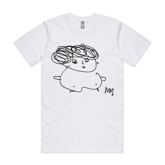 Miriam Self Drawing T-Shirt (White)